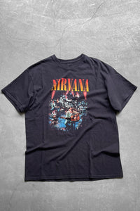 Y2K 08'S NIRVANA BAND T-SHIRT / BLACK [SIZE: L USED]