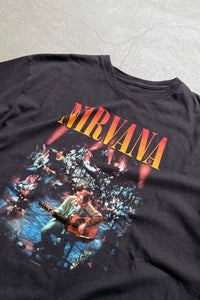 Y2K 08'S NIRVANA BAND T-SHIRT / BLACK [SIZE: L USED]