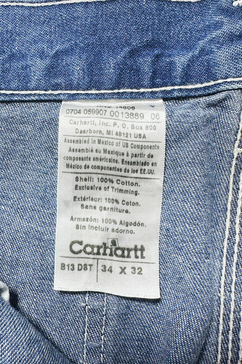 MADE IN MEXICO Y2K 04'S DENIM PAINTER PANTS / INDIGO [SIZE: 34 USED]