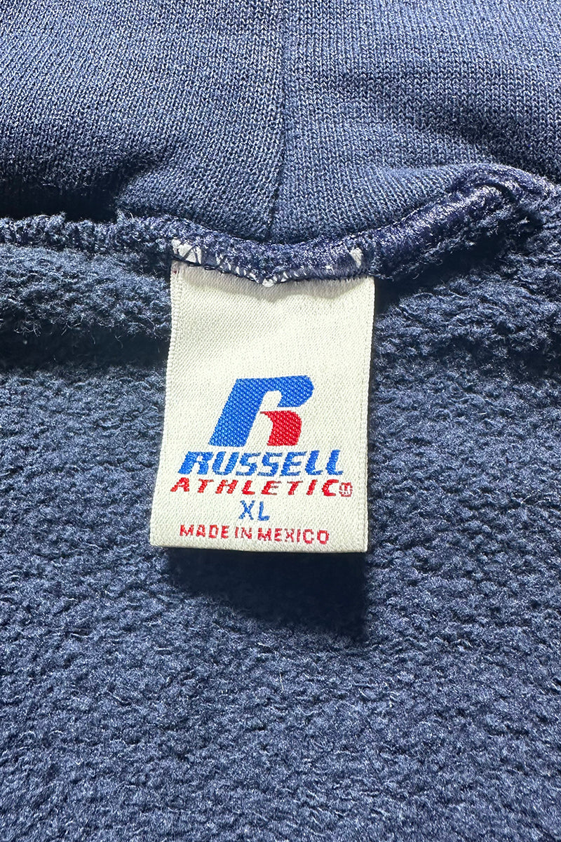 MADE IN MEXICO Y2K EARLY 00'S ZIP SWEAT HOODIE / NAVY [SIZE: XL USED]
