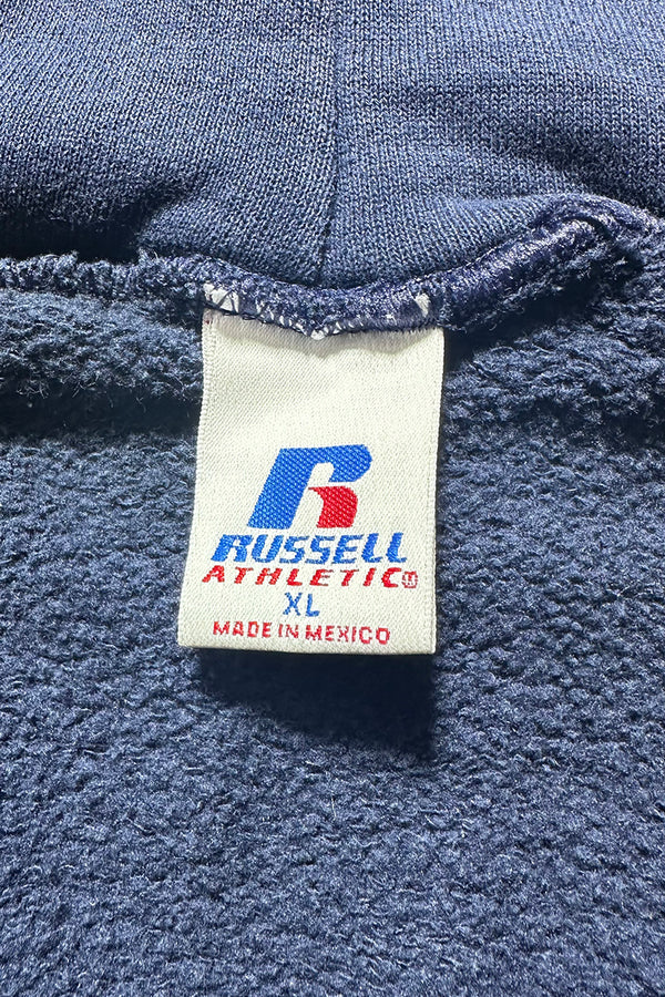 MADE IN MEXICO Y2K EARLY 00'S ZIP SWEAT HOODIE / NAVY [SIZE: XL USED]