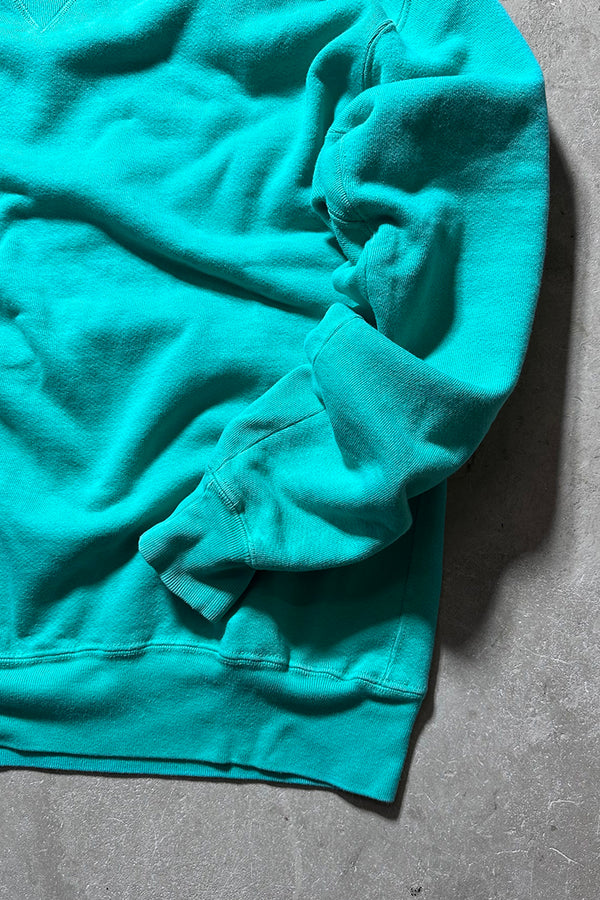 MADE IN USA 90'S HIGH COTTON SWEATSHIRT / GREEN [SIZE: L USED]