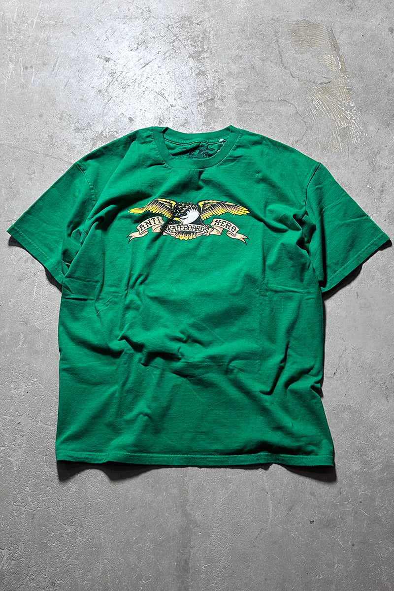 EAGLE SKATEBOARDING T-SHIRT / GREEN [SIZE: L USED]