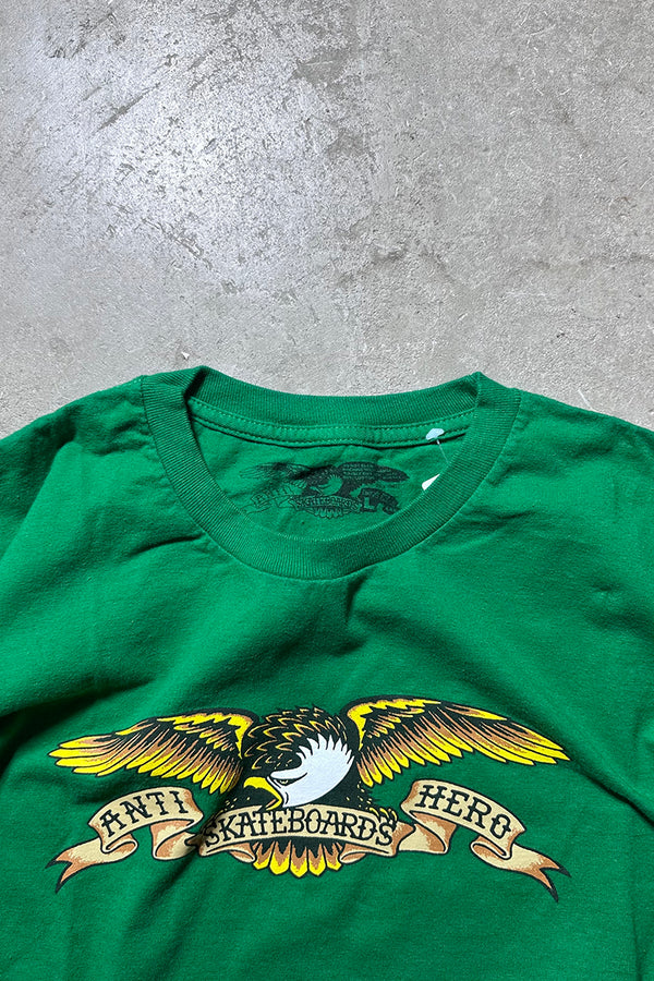 EAGLE SKATEBOARDING T-SHIRT / GREEN [SIZE: L USED]