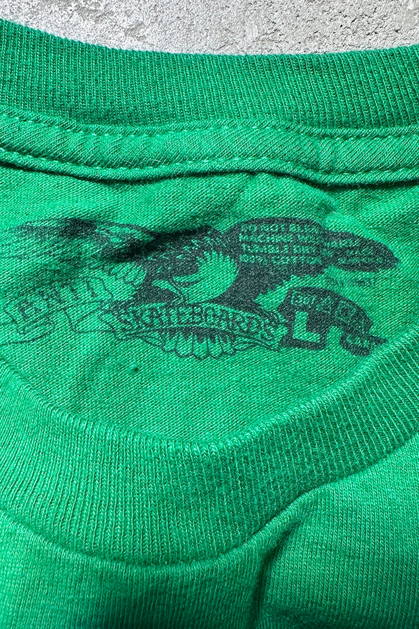 EAGLE SKATEBOARDING T-SHIRT / GREEN [SIZE: L USED]