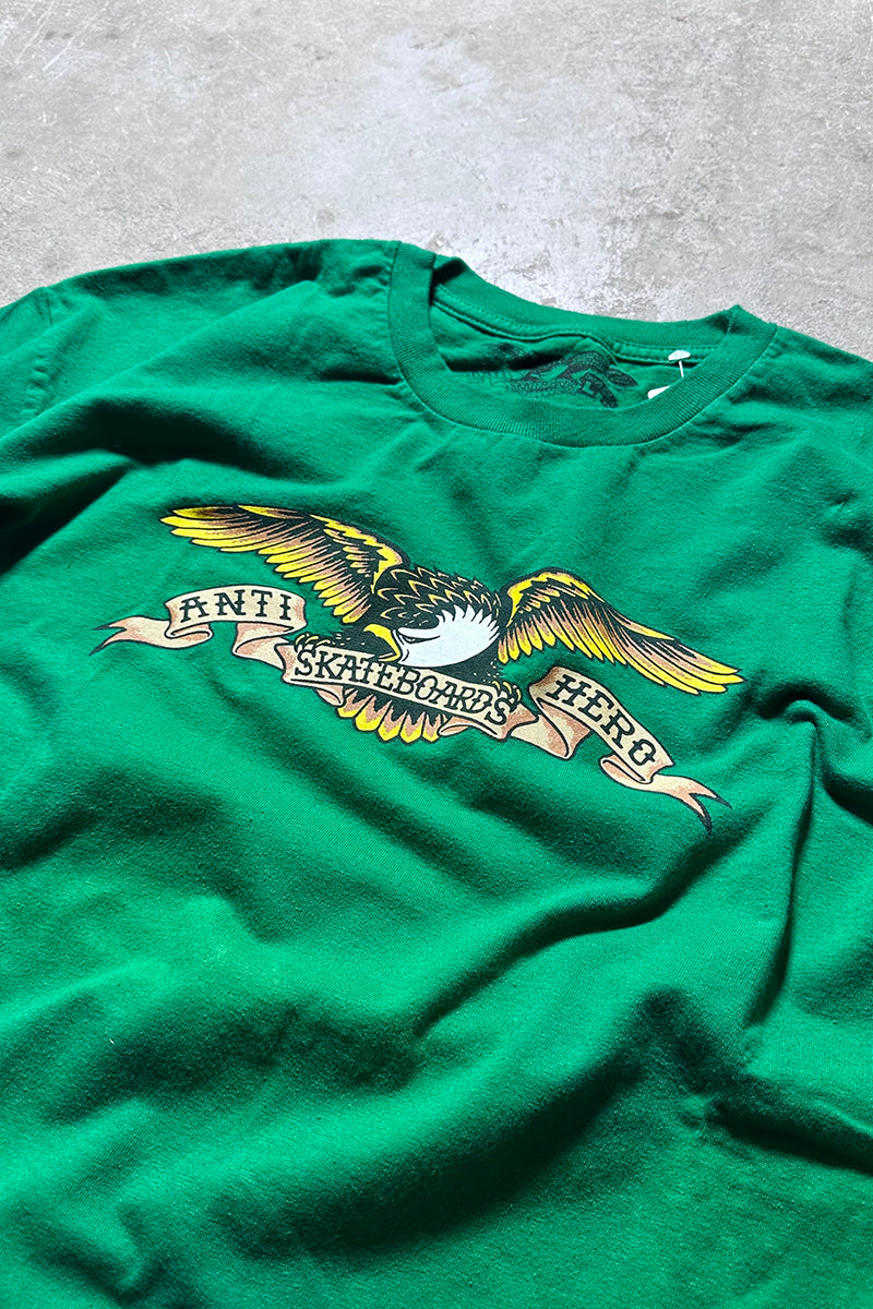 EAGLE SKATEBOARDING T-SHIRT / GREEN [SIZE: L USED]