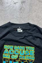 画像をギャラリービューアに読み込む, MADE IN USA 80&#39;S FIFTY MESSAGE T-SHIRT / BLACK [SIZE: XL USED]
