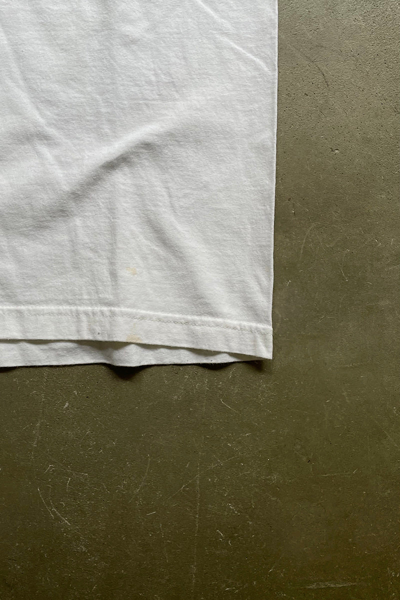 MADE IN USA 90'S SKATEBOARDING T-SHIRT / WHITE [SIZE: M USED]