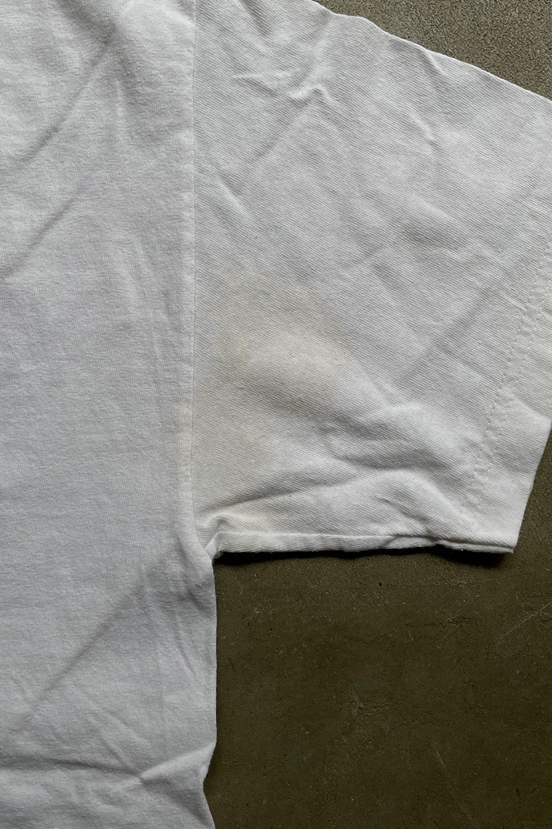MADE IN USA 90'S SKATEBOARDING T-SHIRT / WHITE [SIZE: M USED]