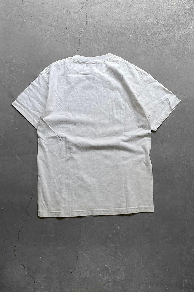 MADE IN USA 90'S SKATEBOARDING T-SHIRT / WHITE [SIZE: M USED]