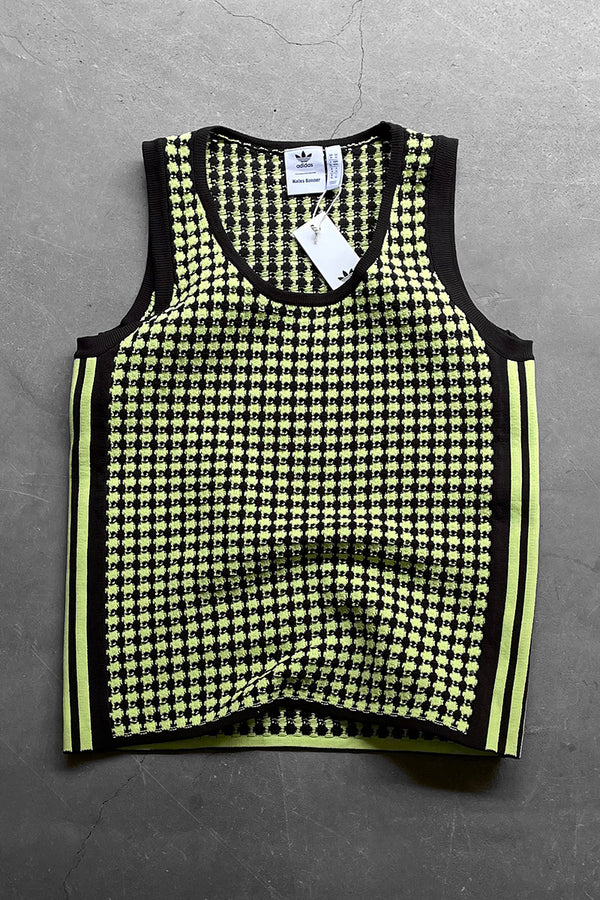 24SS KNIT VEST / CHECK [SIZE: L NOS/DEADSTOCK]