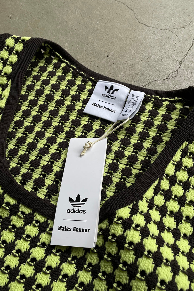 24SS KNIT VEST / CHECK [SIZE: L NOS/DEADSTOCK]
