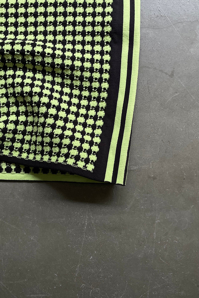 24SS KNIT VEST / CHECK [SIZE: L NOS/DEADSTOCK]