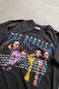 MADE IN USA 90'S THE BEATLES BAND T-SHIRT / BLACK [SIZE: L USED]