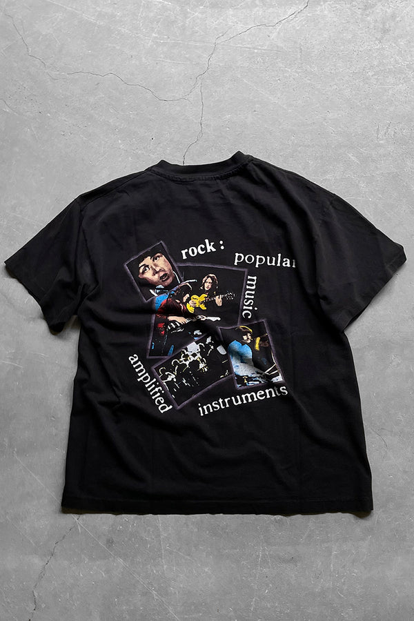 MADE IN USA 90'S THE BEATLES BAND T-SHIRT / BLACK [SIZE: L USED]