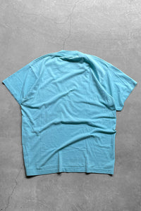 MADE IN USA 90'S THE STATE LINE MESSAGE T-SHIRT / BLUE [SIZE: L USED]