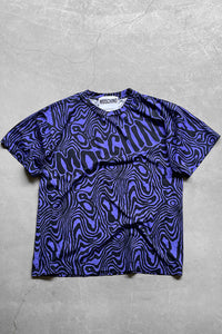 22SS PATTERN T-SHIRT / PURPLE[SIZE: M USED]