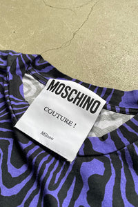 22SS PATTERN T-SHIRT / PURPLE[SIZE: M USED]