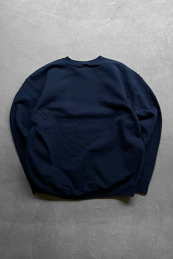 MADE IN USA 90'S NIKE AIR LOGO SWEATSHIRT / NAVY [SIZE: L USED]