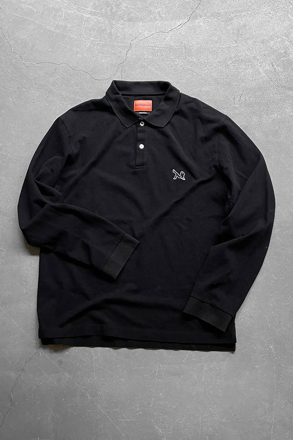 MADE IN ITALY 17'S L/S POLO SHIRT RAF SIMONS기 / BLACK[SIZE: XL USED]