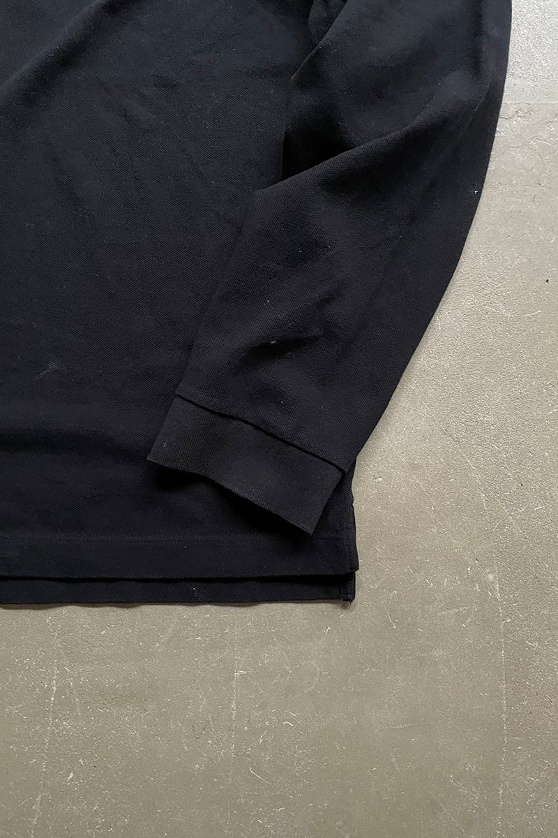 MADE IN ITALY 17'S L/S POLO SHIRT RAF SIMONS ERA / BLACK [SIZE: XL USED]