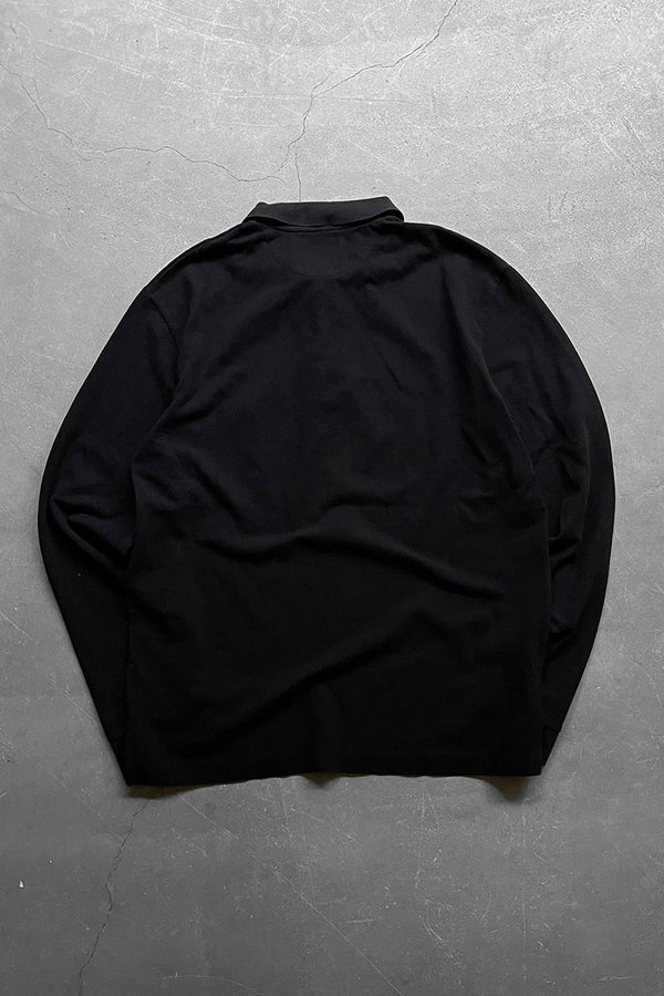 MADE IN ITALY 17'S L/S POLO SHIRT RAF SIMONS ERA / BLACK [SIZE: XL USED]