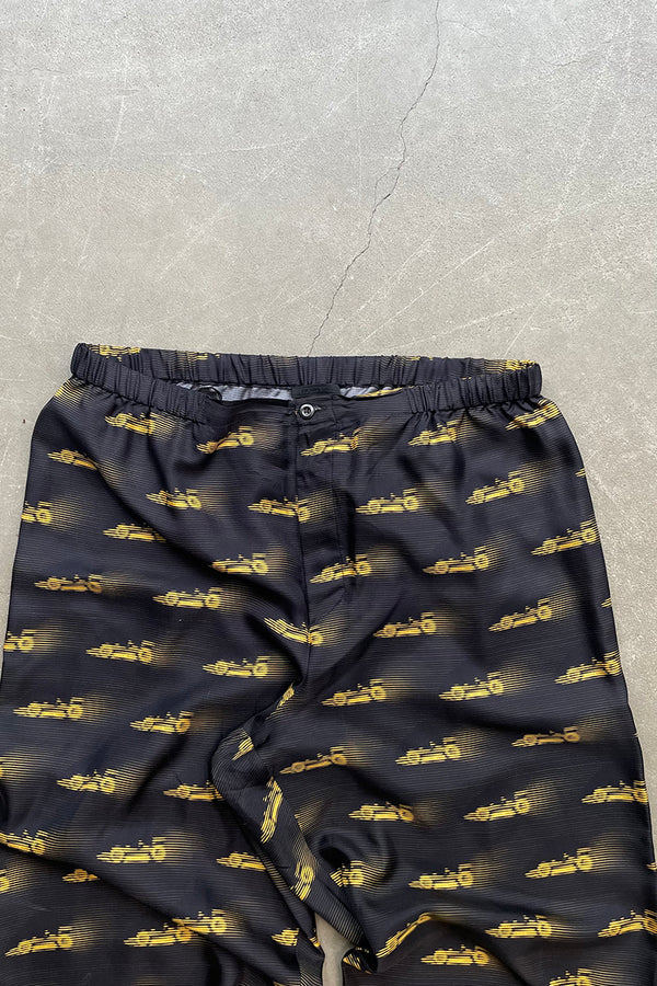 MADE IN ITALY SILK PANTS / BLACK [SIZE: L USED]