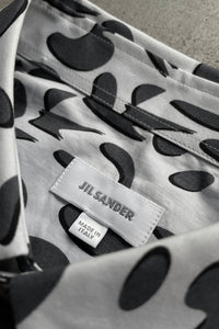 MADE IN ITALY 14'S L/S PATTERN SHIRT / WHITE [SIZE: 39 NOS/DEADSTOCK]