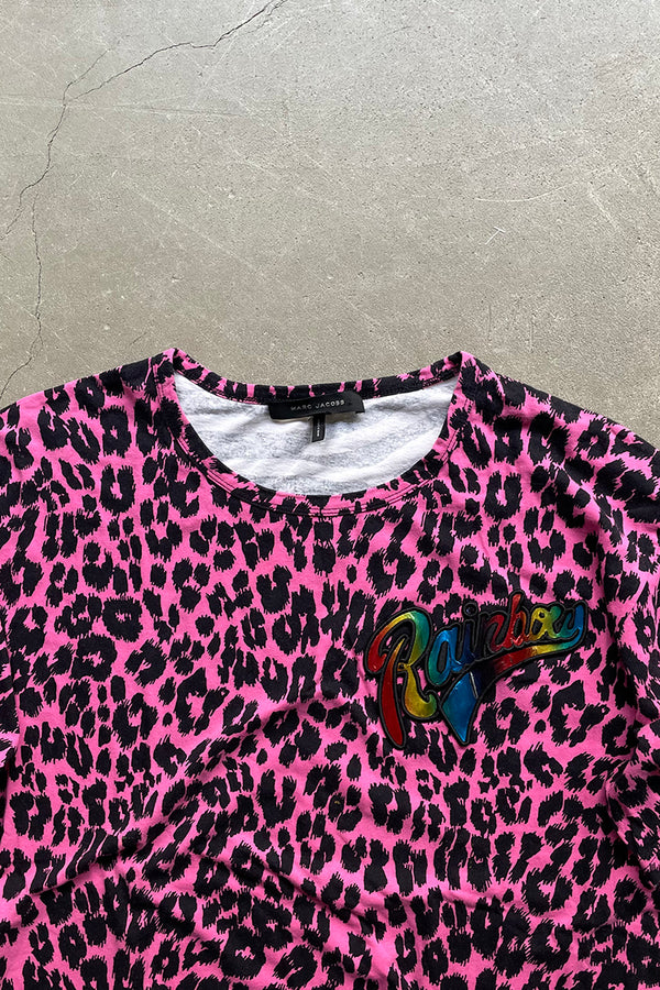 ANIMAL PATTERN T-SHIRT / MULTI [SIZE: S USED]
