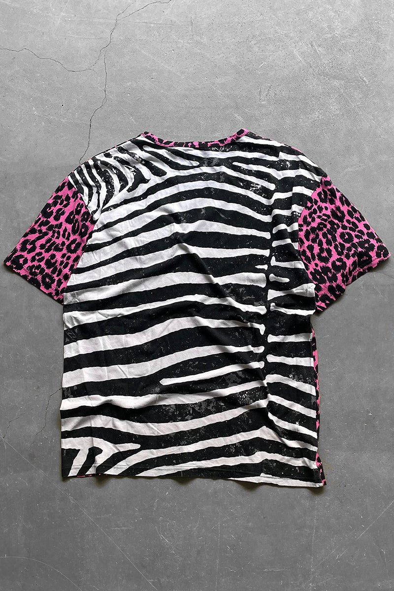 ANIMAL PATTERN T-SHIRT / MULTI [SIZE: S USED]
