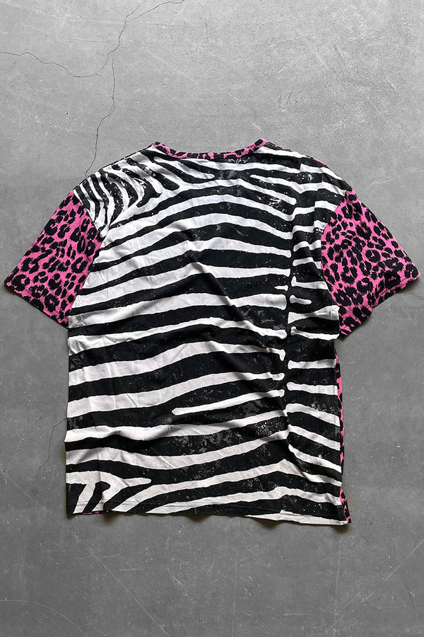 ANIMAL PATTERN T-SHIRT / MULTI [SIZE: S USED]