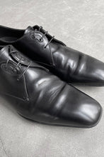 画像をギャラリービューアに読み込む, MADE IN ITALY LACE UP DRESS LEATHER SHOES / BLACK [SIZE: US8.5(26.5cm相当) USED]
