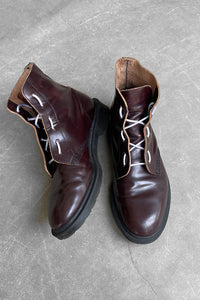 MADE IN ENGLAND 6 HOLE LEATHER BOOTS / BROWN [SIZE: US9.0(27.0cm相当) USED]