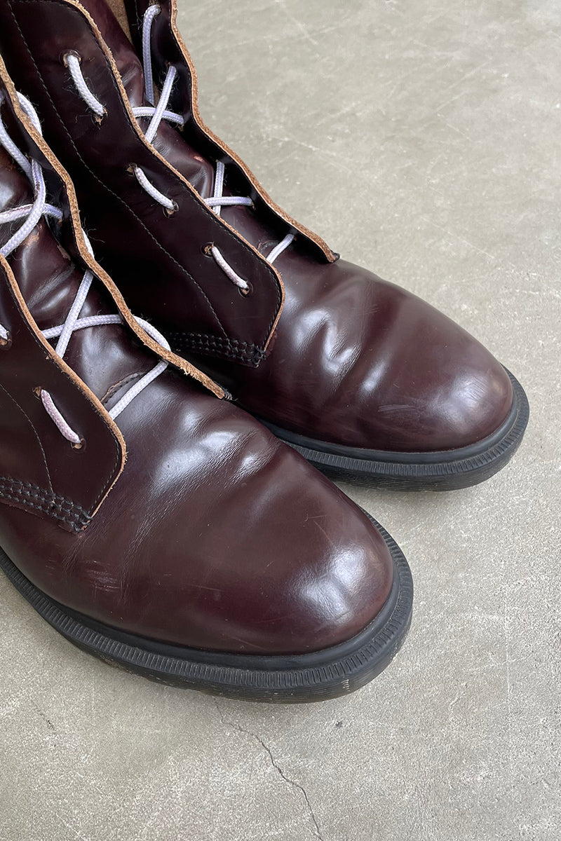 MADE IN ENGLAND 6 HOLE LEATHER BOOTS / BROWN [SIZE: US9.0(equivalent to 27.0cm) USED]