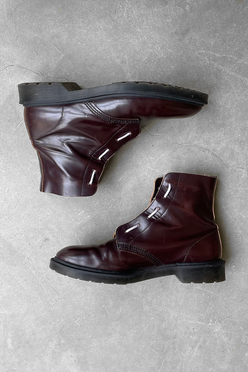 MADE IN ENGLAND 6 HOLE LEATHER BOOTS / BROWN [SIZE: US9.0(equivalent to 27.0cm) USED]