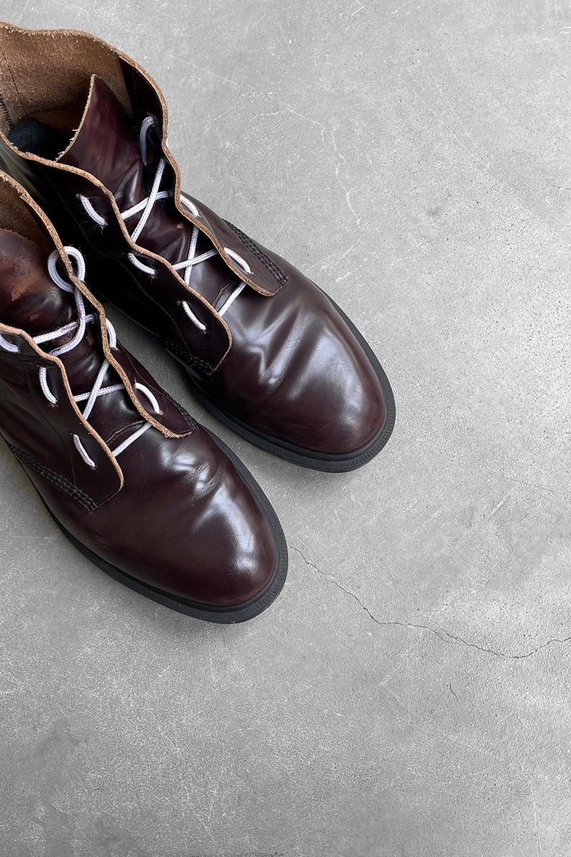 MADE IN ENGLAND 6 HOLE LEATHER BOOTS / BROWN [SIZE: US9.0(equivalent to 27.0cm) USED]