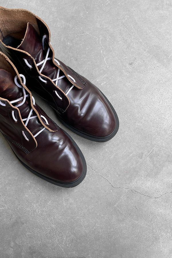 MADE IN ENGLAND 6 HOLE LEATHER BOOTS / BROWN [SIZE: US9.0(equivalent to 27.0cm) USED]