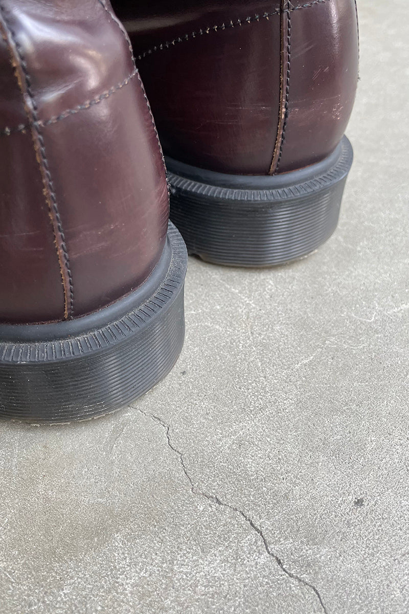 MADE IN ENGLAND 6 HOLE LEATHER BOOTS / BROWN [SIZE: US9.0(equivalent to 27.0cm) USED]