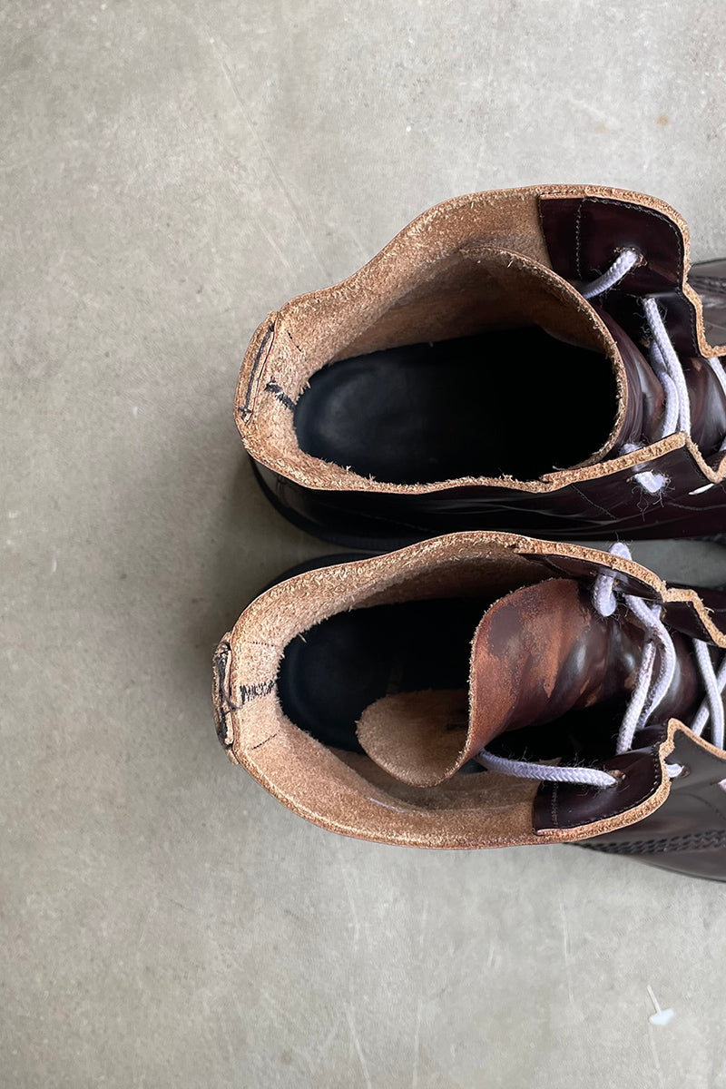 MADE IN ENGLAND 6 HOLE LEATHER BOOTS / BROWN [SIZE: US9.0(equivalent to 27.0cm) USED]