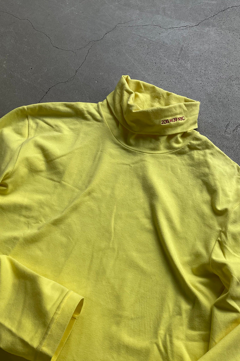 MADE IN ITALY 18AW TURTLENECK CUTSEW RAF SIMONS ERA / YELLOW [SIZE: M USED]