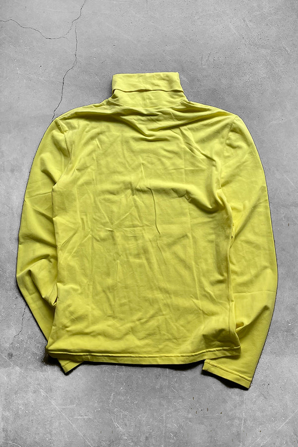 MADE IN ITALY 18AW TURTLENECK CUTSEW RAF SIMONS ERA / YELLOW [SIZE: M USED]