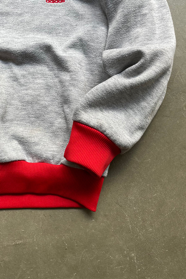 80'S ONE POINT RAGLANSLEEVE SWEATSHIRT / GRAY [SIZE: XXS USED]