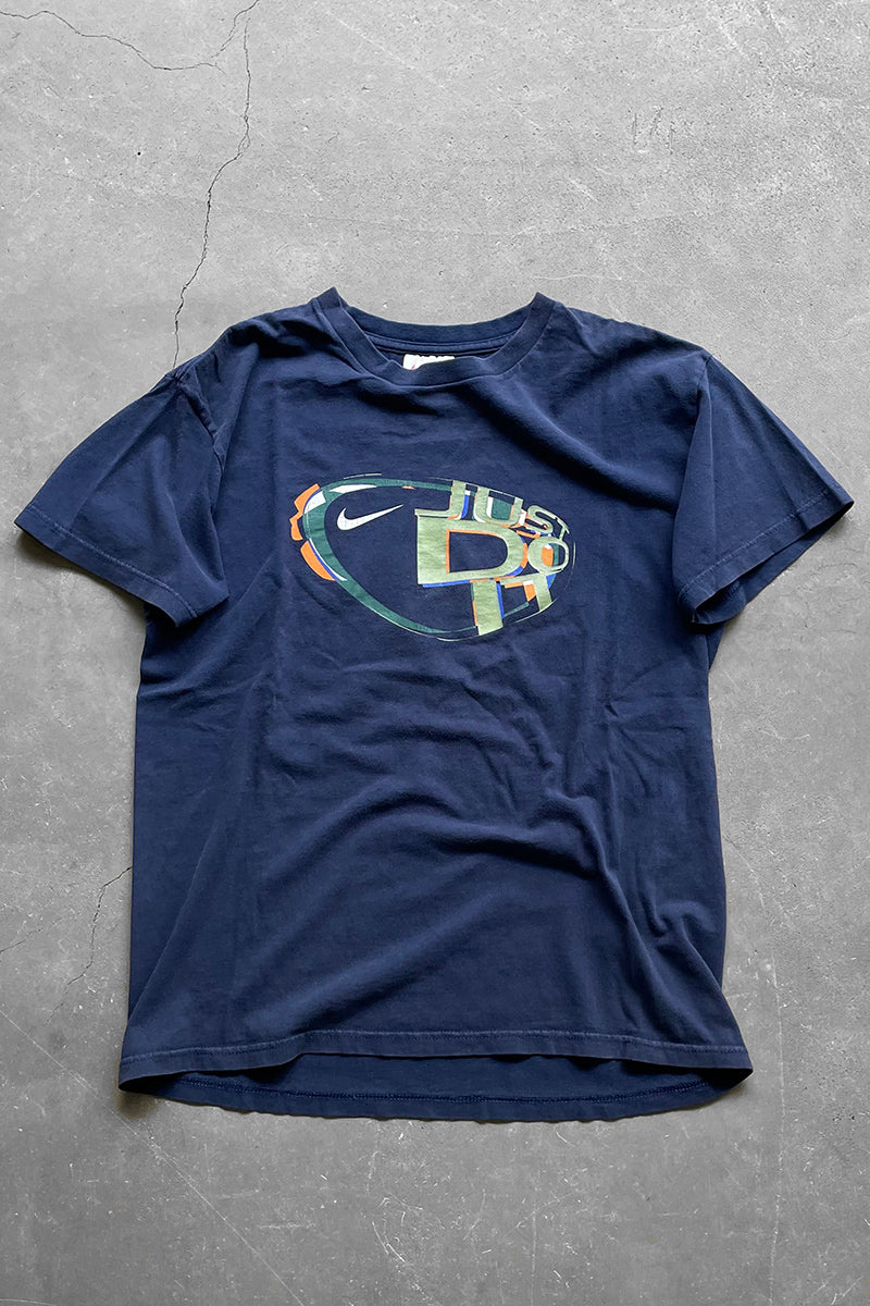 MADE IN USA 90'S JUST DO IT T-SHIRT/ NAVY[SIZE: XL USED]