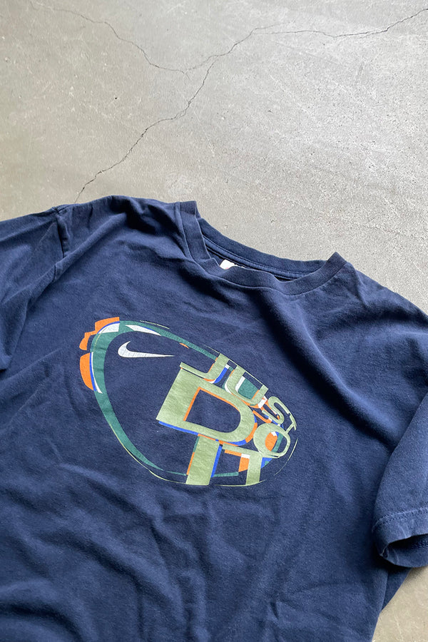 MADE IN USA 90'S JUST DO IT T-SHIRT/ NAVY[SIZE: XL USED]