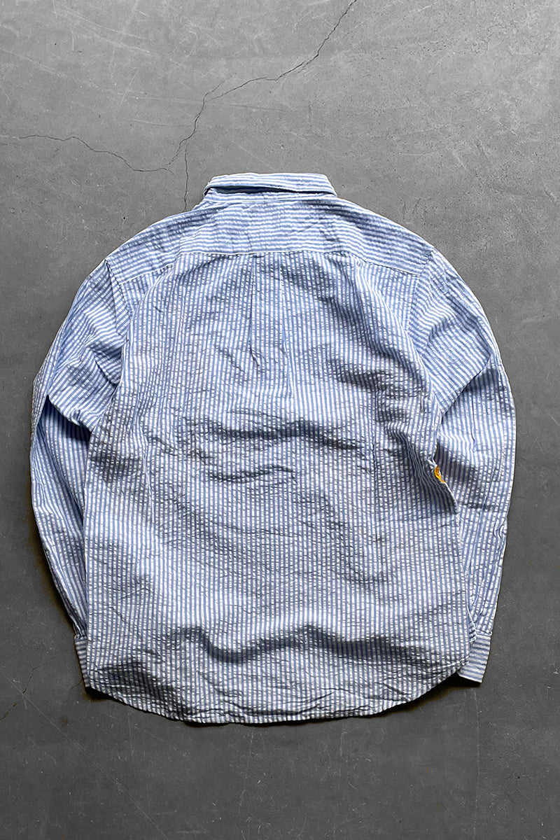 22'S MINION EMBROIDERY SHIRT / STRIPE [SIZE: M USED]