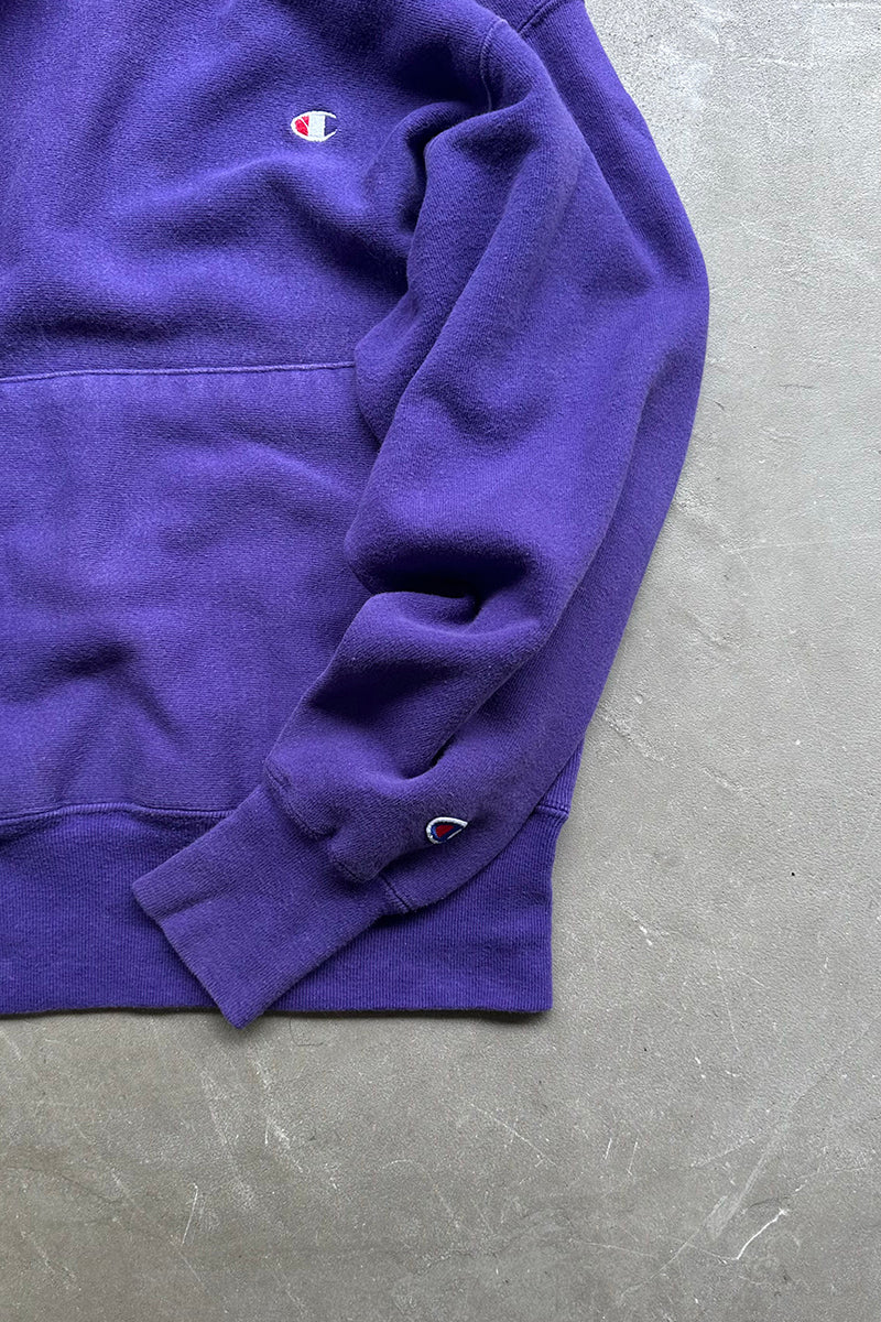MADE IN USA 90'S REVERSE WEAVE HOODIE SWEATSHIRT / PURPLE [SIZE: M USED]