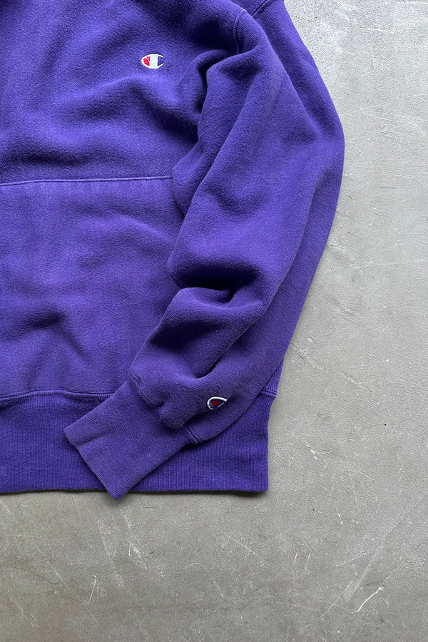 MADE IN USA 90'S REVERSE WEAVE HOODIE SWEATSHIRT / PURPLE [SIZE: M USED]