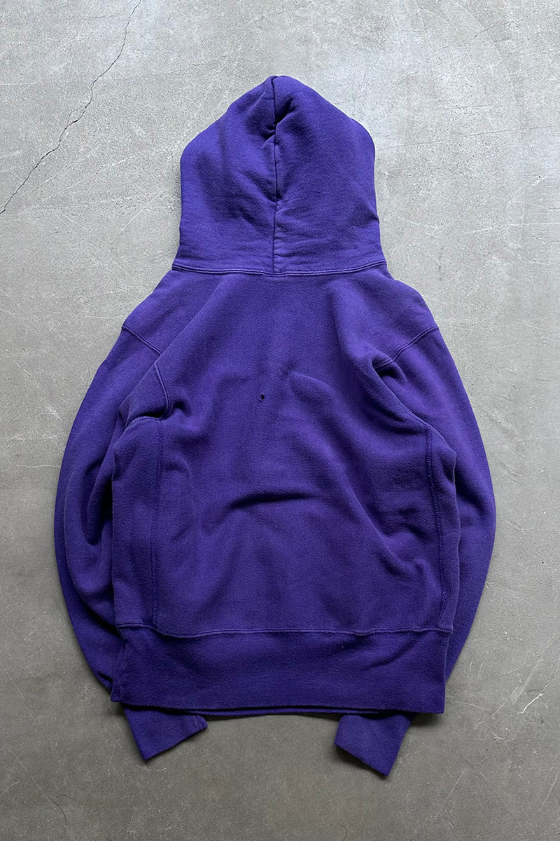 MADE IN USA 90'S REVERSE WEAVE HOODIE SWEATSHIRT / PURPLE [SIZE: M USED]