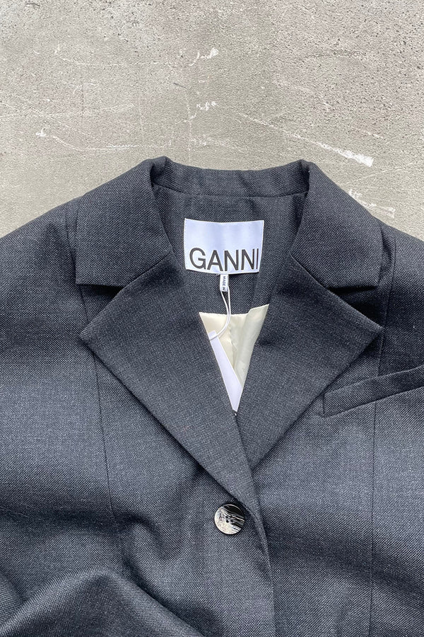 TAILORED JACKET / DARK GREY [SIZE: M NOS/DEADSTOCK]
