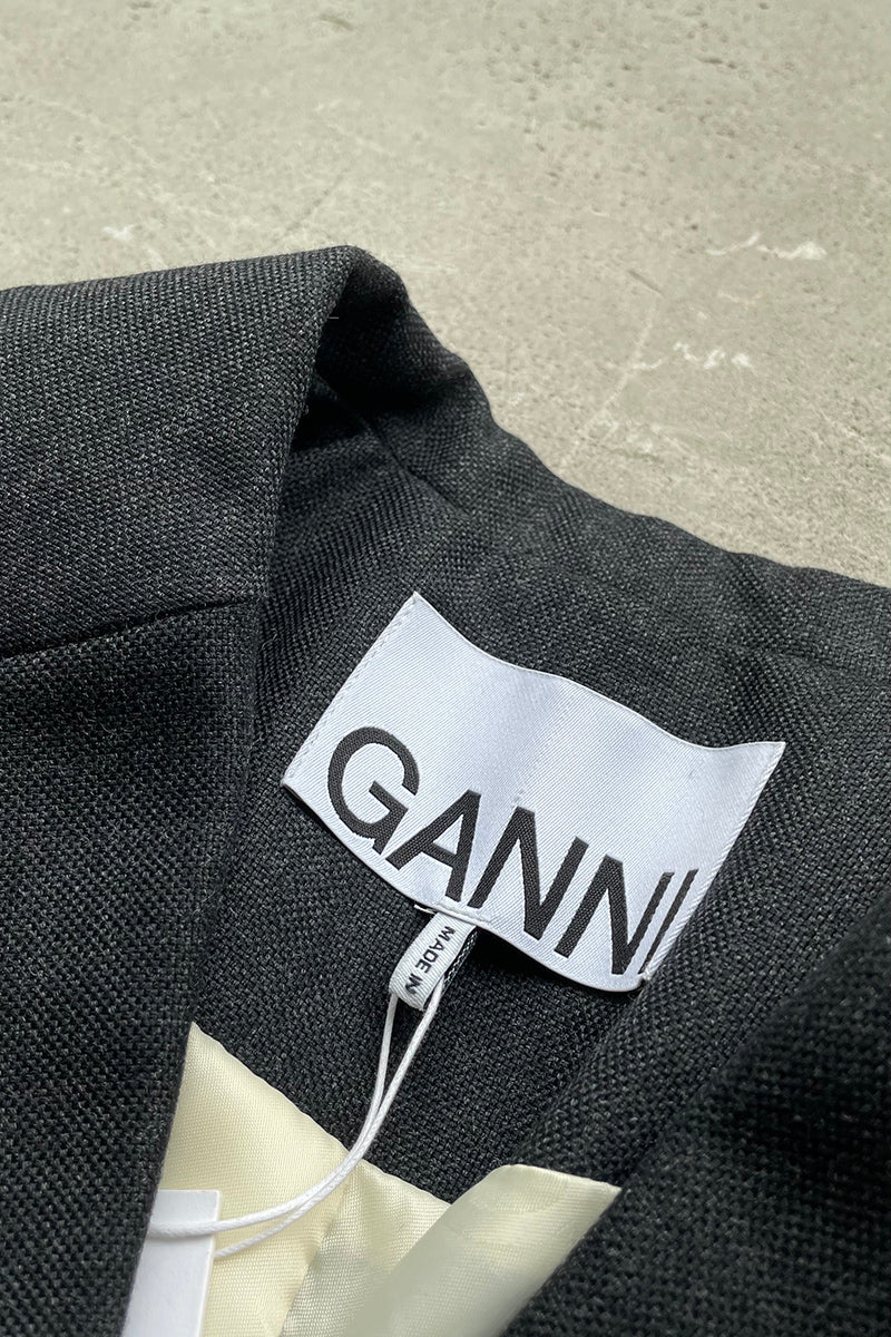 TAILORED JACKET / DARK GREY [SIZE: M NOS/DEADSTOCK]